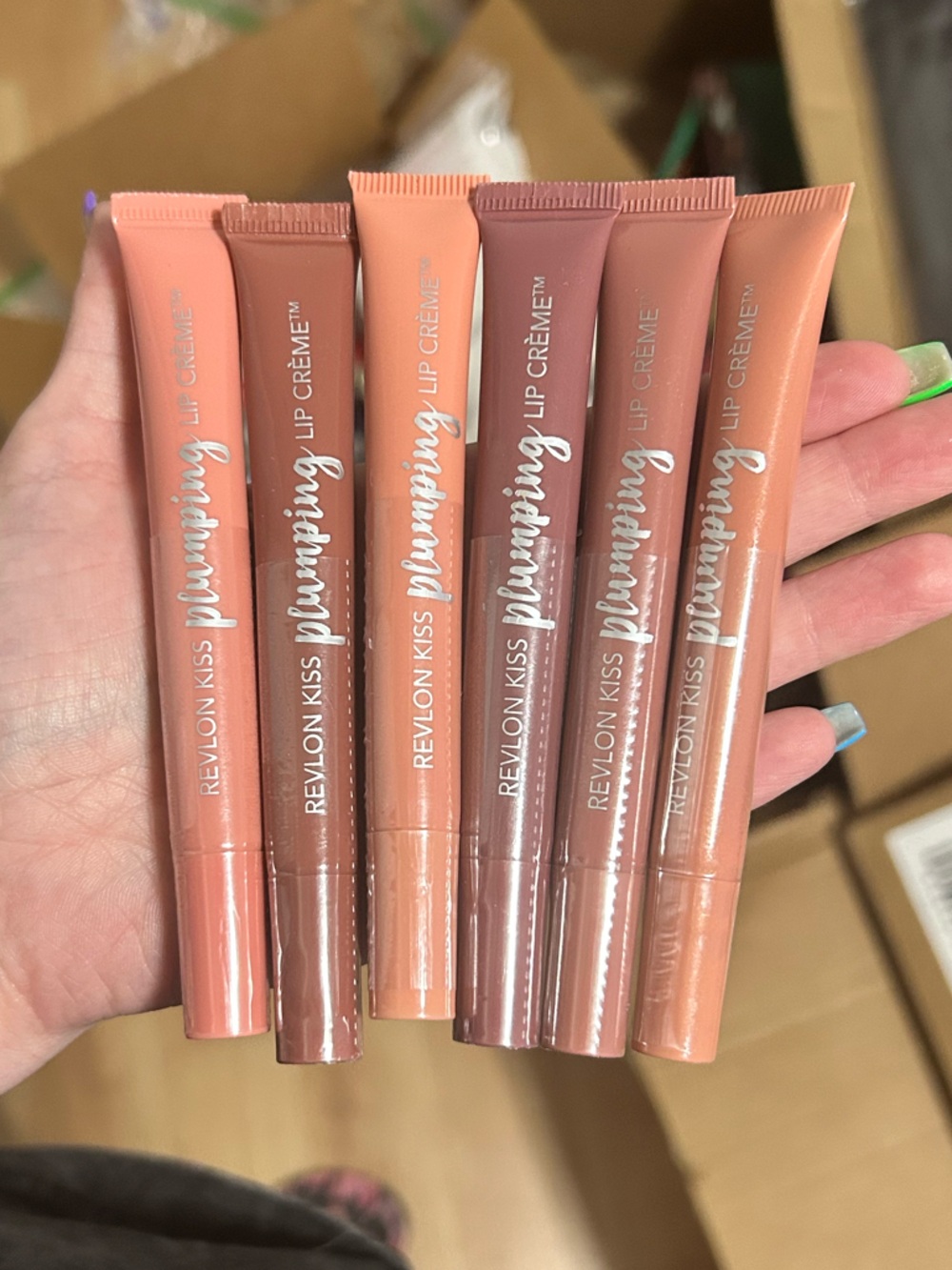 Revlon Kiss Plumping Lip Crème Set — Bundle of 6